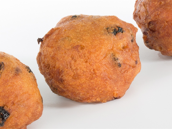 Oliebol met rozijnen en appel 27-31 dec