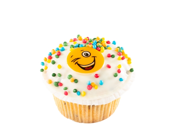 Funny face cupcake