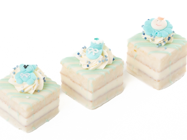 Petit four fondant jongen 5 x 5